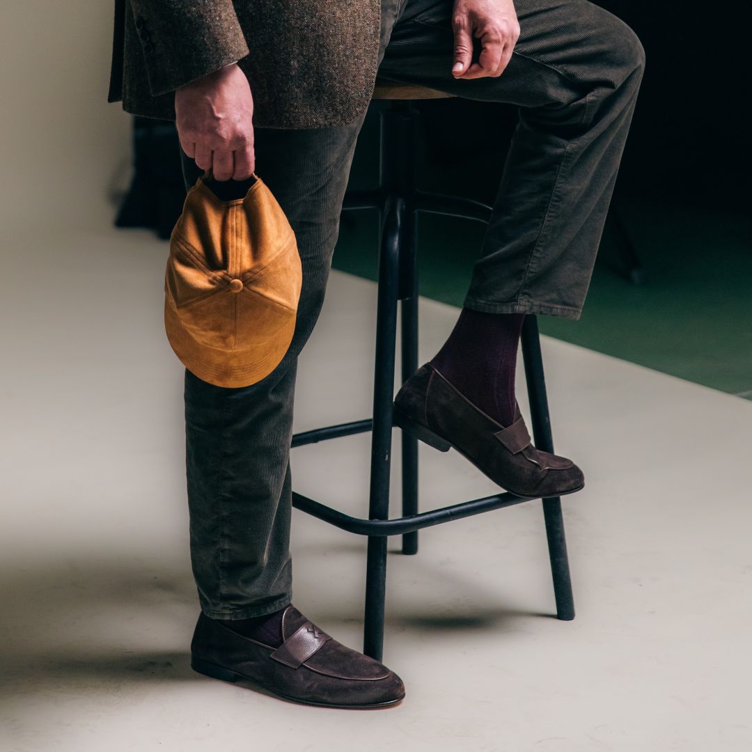 Del Toro Shoes Men's Chocolate Suede Centesimo