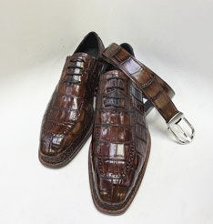 Maurice Chancellor Alligator Oxford - Brown – product view 2