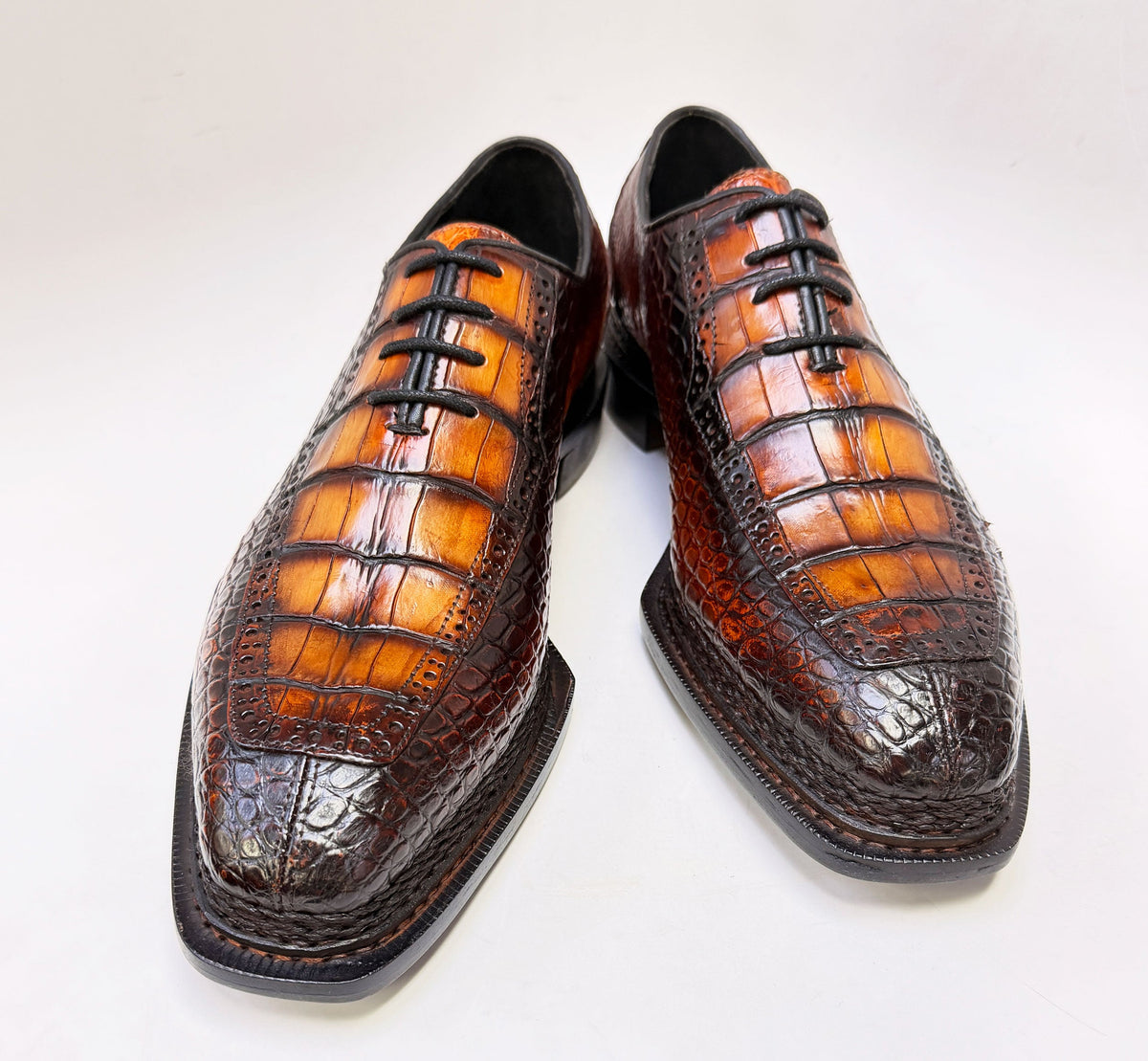 Maurice Chancellor II Alligator Oxford - Cognac – product view 1