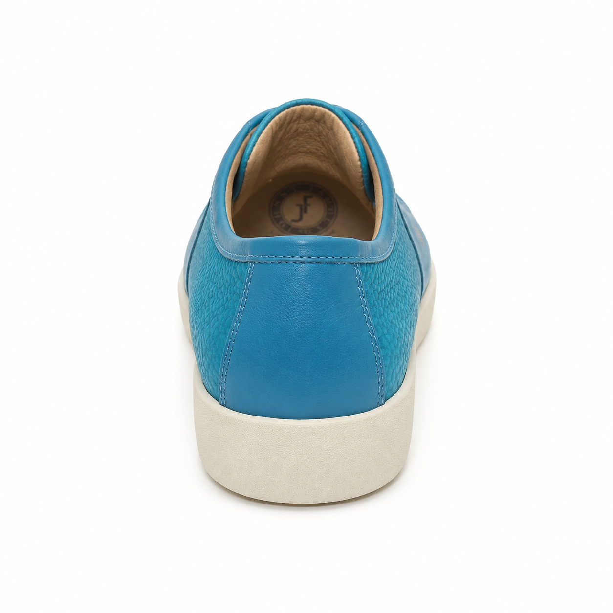 Johnny Famous Delancey Men's Turquoise Nappa Leather & Suede Low-Top Sneakers | Retro Bally-Inspired