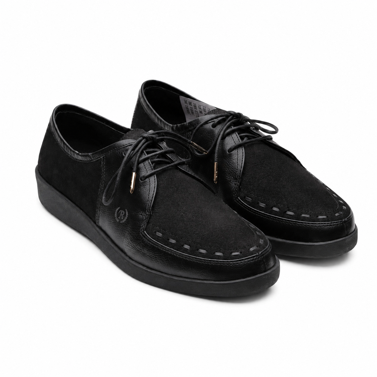 Johnny Famous Bally Style Delancey Men's Black Leather Low Top Sneakers