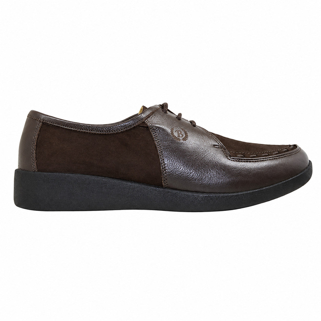 Johnny Famous Bally Style Delancey Men’s Cafe Brown Leather Low Top Sneakers