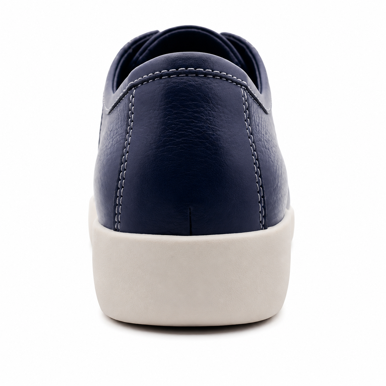 Johnny Famous Bally Style Delancey Men's Navy Blue Nappa Leather Low Top Sneakers
