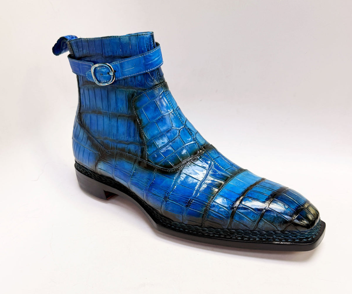 Maurice Chicago Alligator Boot - Blue – product view 6