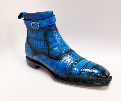 Maurice Chicago Alligator Boot - Blue