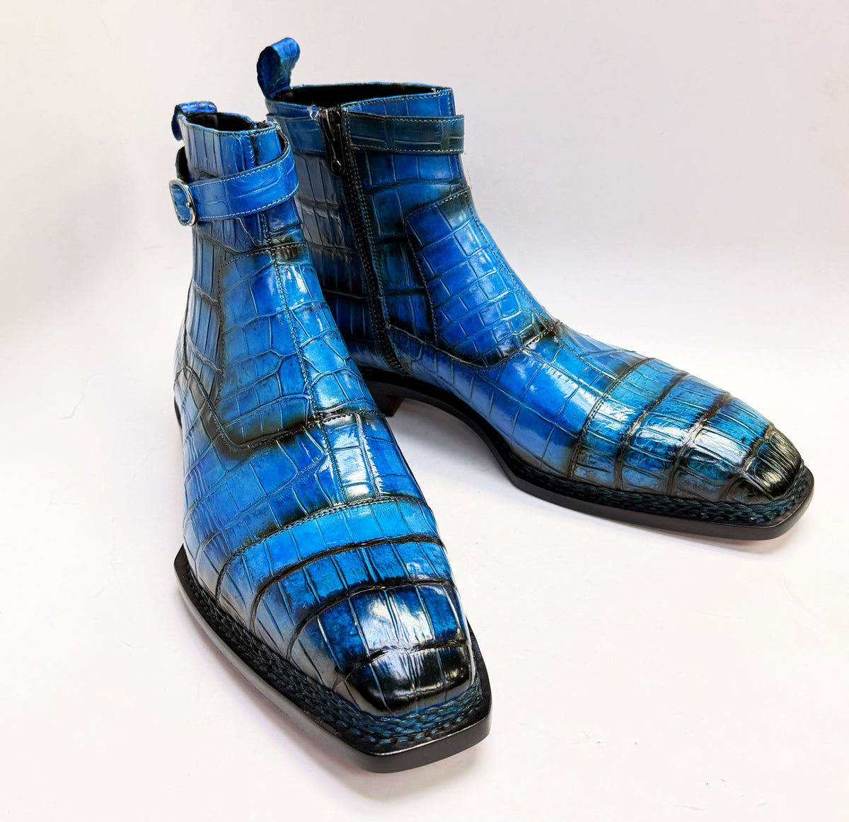Maurice Chicago Alligator Boot - Blue – product view 3