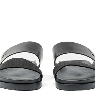 Del Toro Shoes Men's Black Cinturini Sandal