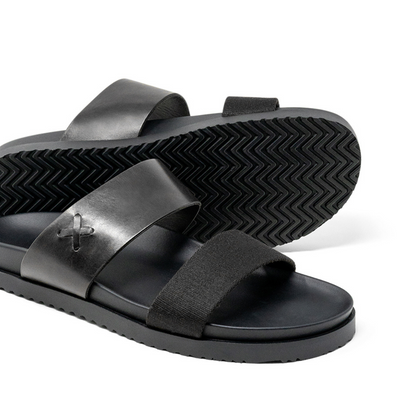Del Toro Shoes Men's Black Cinturini Sandal