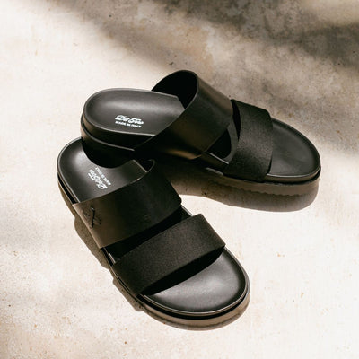Del Toro Shoes Men's Black Cinturini Sandal