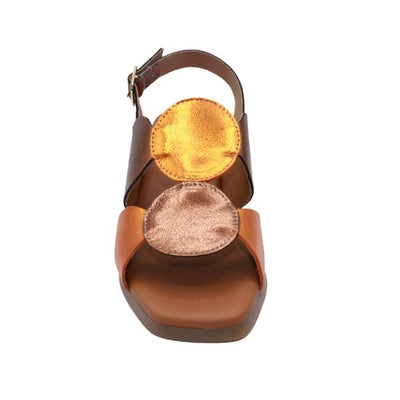 Eric Michael Circa Geometric Block Heel Sandal