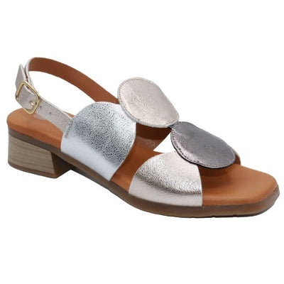 Eric Michael Circa Geometric Block Heel Sandal