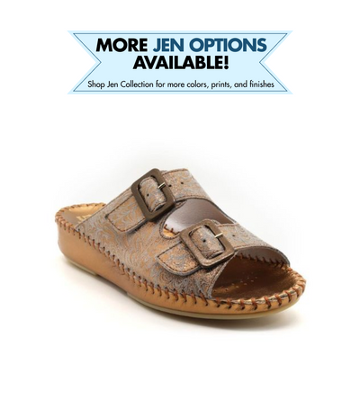 Jen Women’s Leather Comfort Slide Sandal