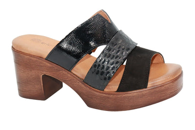 Eric Michael Connie Multi Tone Block Heel Sandal