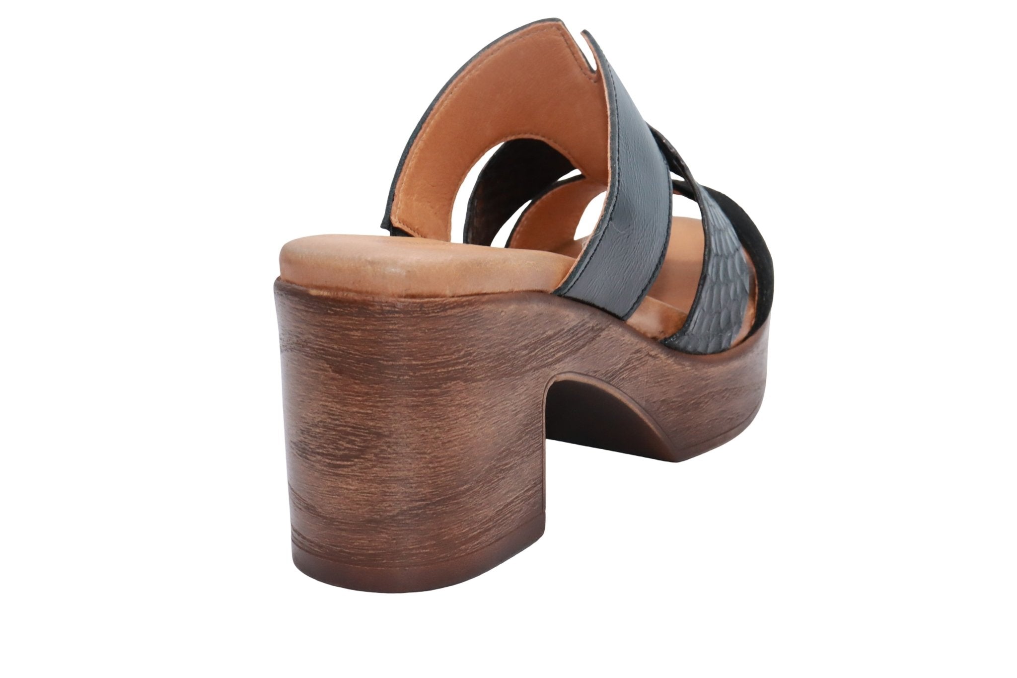 Eric Michael Connie Multi Tone Block Heel Sandal