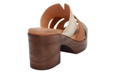 Eric Michael Connie Multi Tone Block Heel Sandal