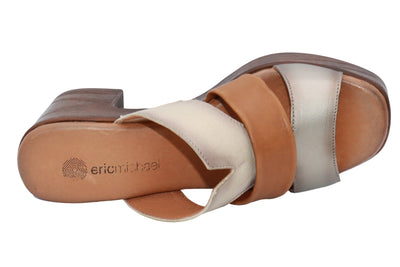 Eric Michael Connie Multi Tone Block Heel Sandal