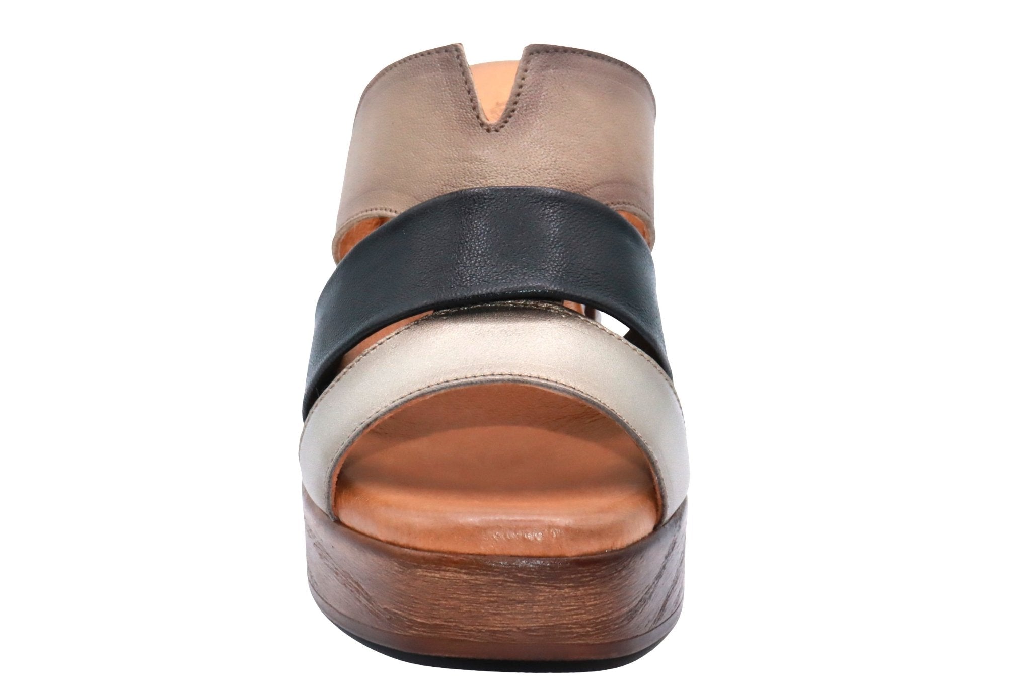 Eric Michael Connie Multi Tone Block Heel Sandal