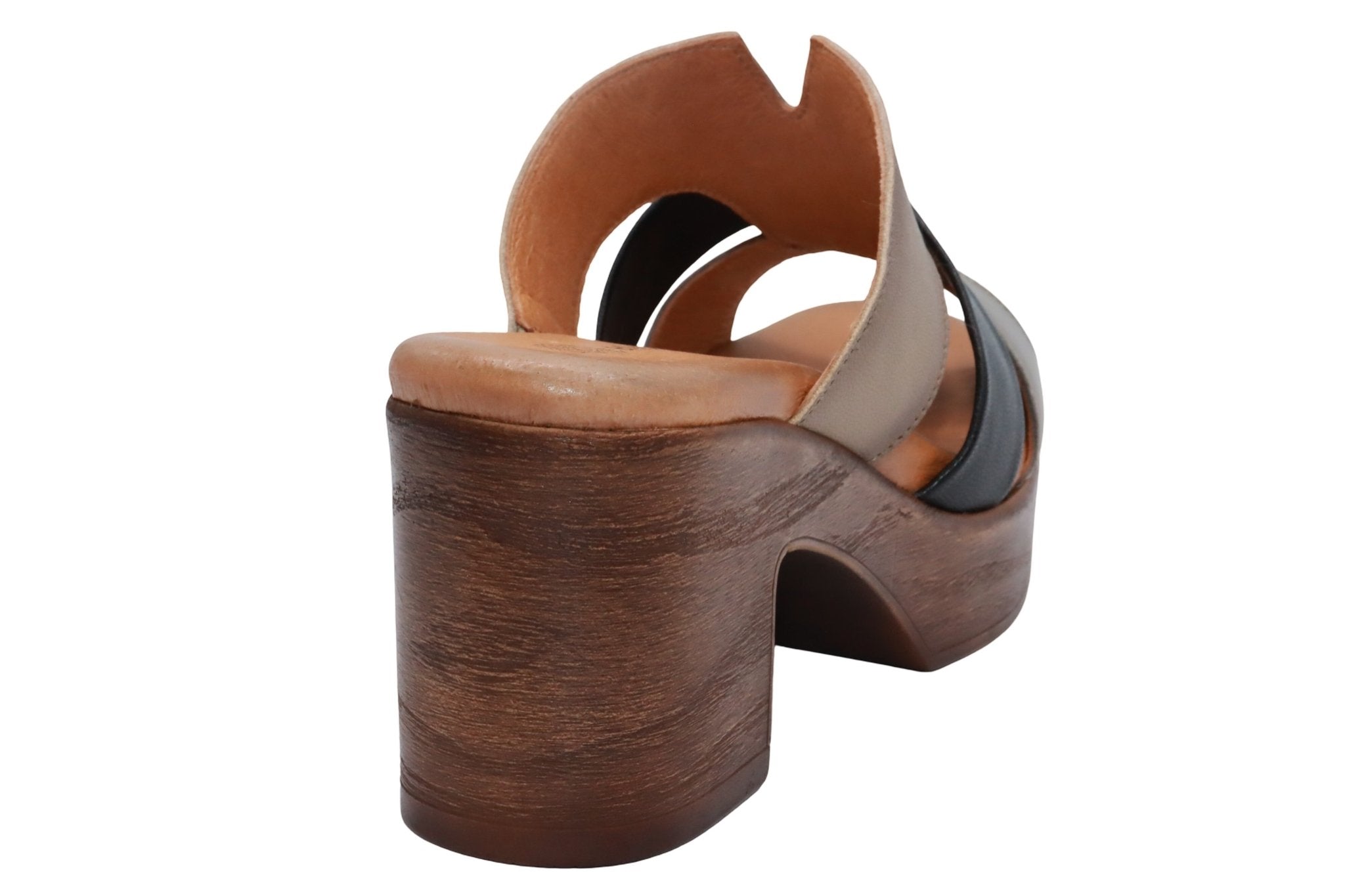 Eric Michael Connie Multi Tone Block Heel Sandal