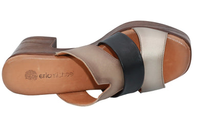 Eric Michael Connie Multi Tone Block Heel Sandal