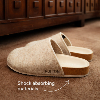 Fulton House Shoe Men’s and Women’s Orthopedic Comfort Slippers with Arch Support side view