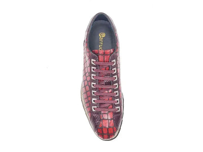 Carrucci Shoes Premium Crocodile Embossed Sneaker Leather KS626 02 view 11