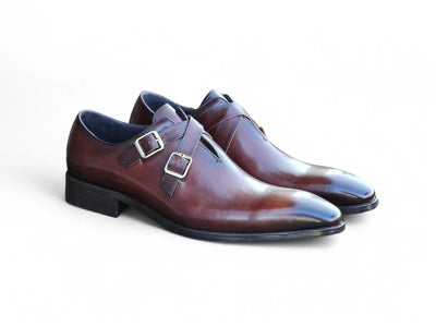 Carrucci Shoes Men's Cross Strap Wholecut Leather Loafer KS503 60