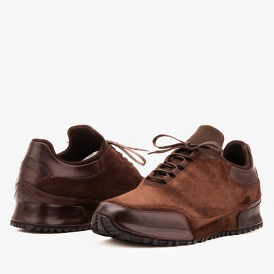 The Hudson Brown Suede Men Sneaker