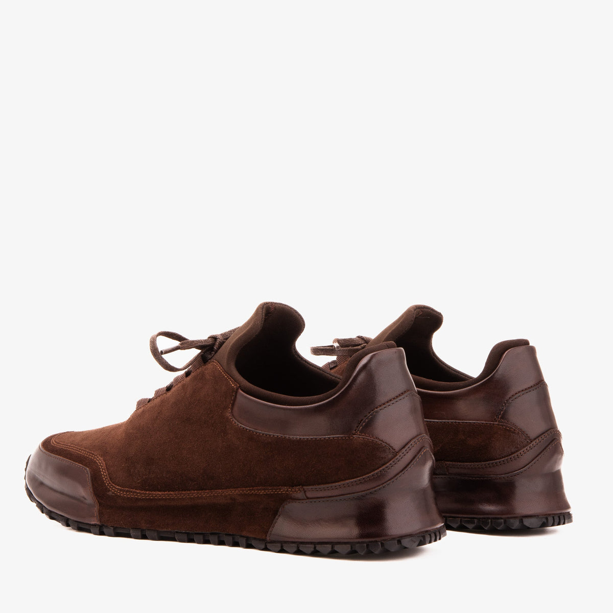 Vinci Leather The Hudson Brown Suede Men Sneaker – product view 4