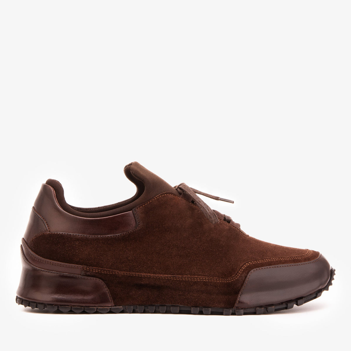 Vinci Leather The Hudson Brown Suede Men Sneaker – product view 1