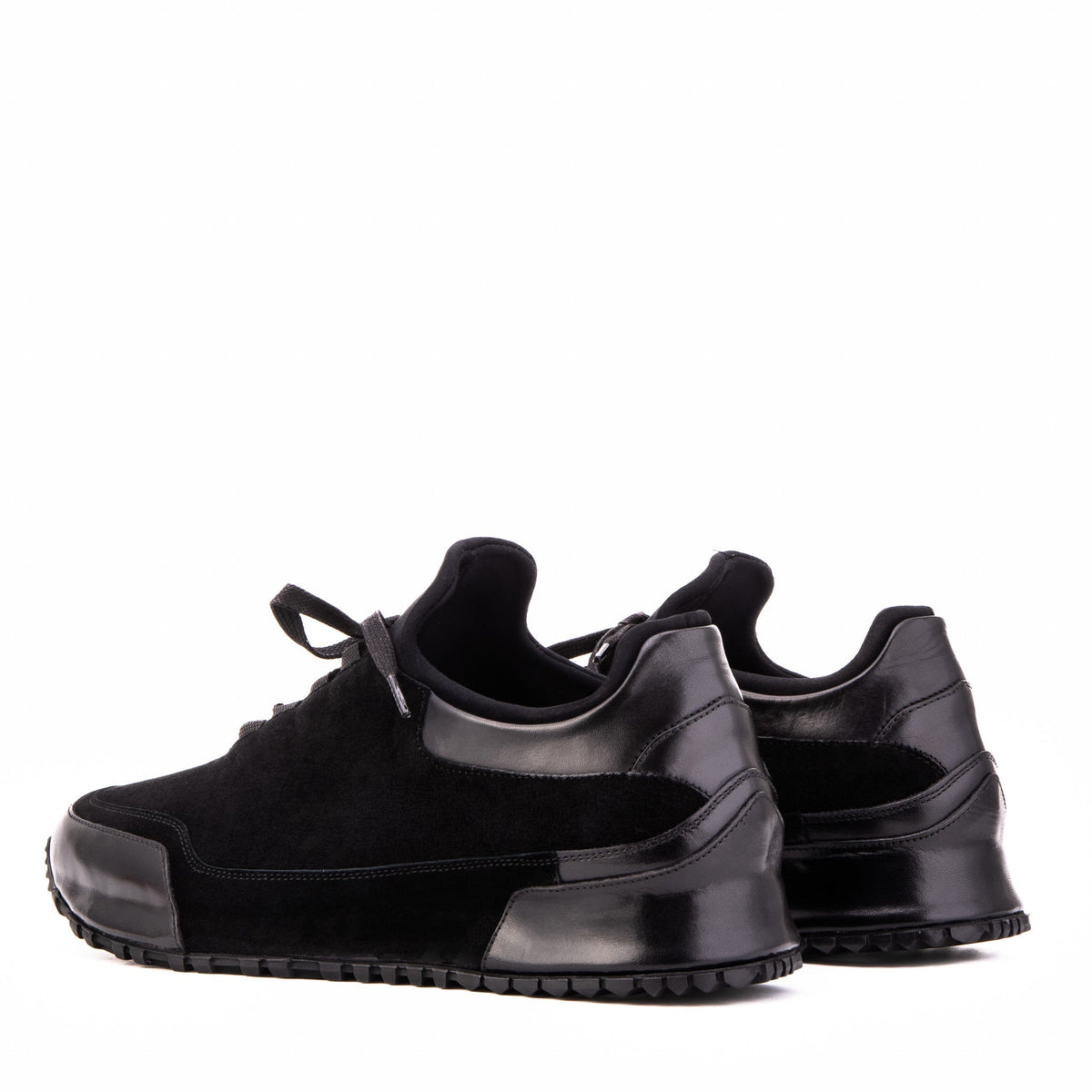 Vinci Leather The Hudson Black Suede Men Sneaker – product view 4