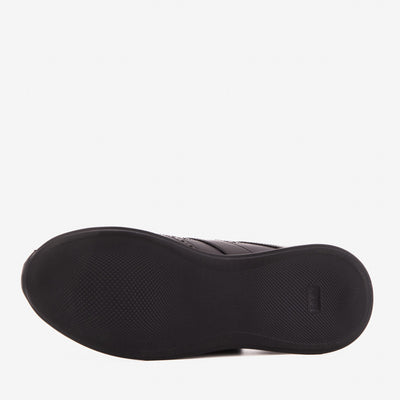 The Arcadia Black Leather Men Sneaker