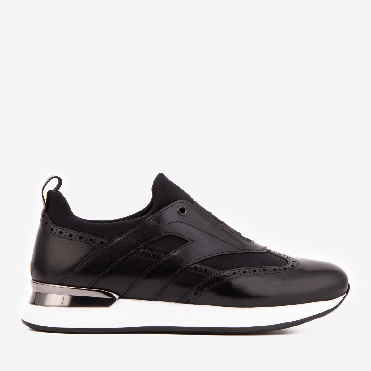Vinci Leather The Arcadia Black Leather Men Sneaker – product view 1