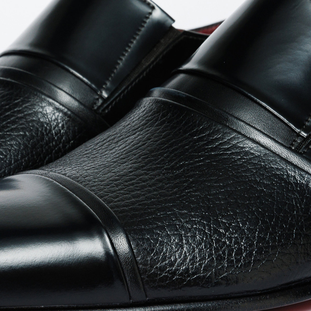 Vinci Leather The Everest Black Leather Cap Toe Dress Loafer Men Shoe – product view 5