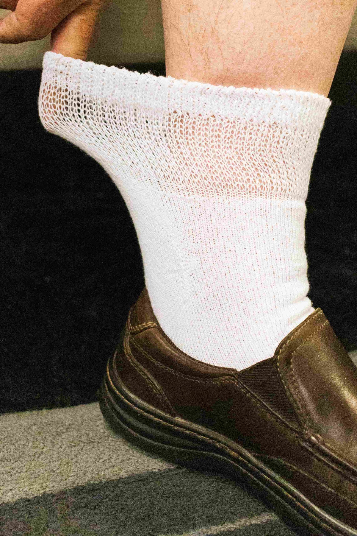 Men's Cotton Diabetic Ankle Socks (Assorted) – product view 3