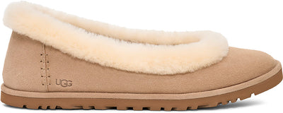 UGG Zora Ballet Womens Flats — Sand Suede