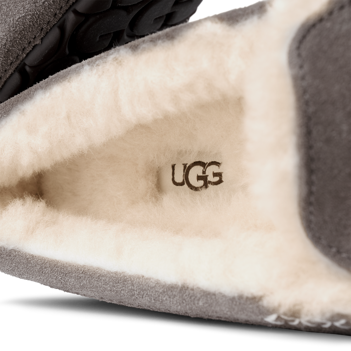 UGG Ansley Womens Slippers — Light Grey Suede