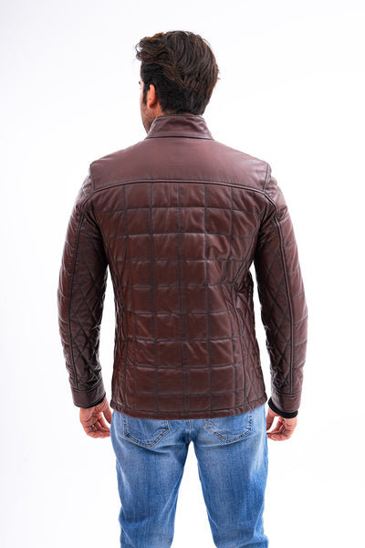 The Modena Quilted Leather Men Jacket