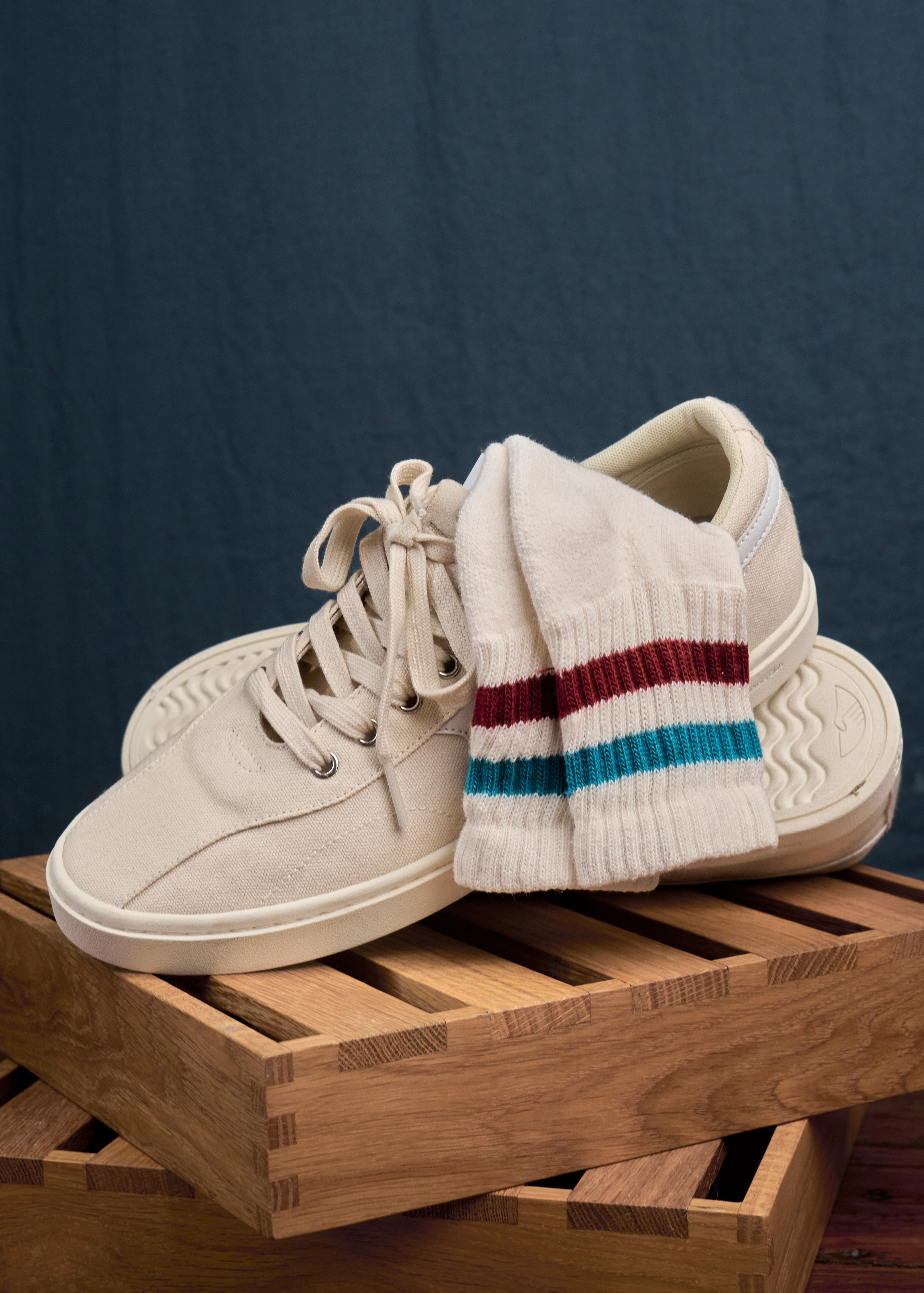 The Retro Stripe Quarter Crew