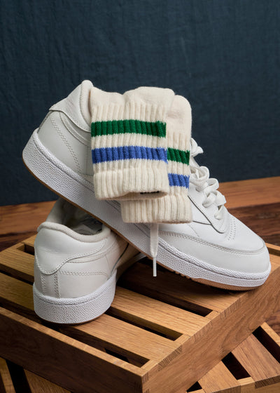 The Retro Stripe Quarter Crew