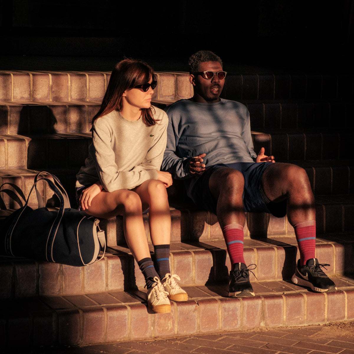 Pinstripe Crew Sock – product view 12