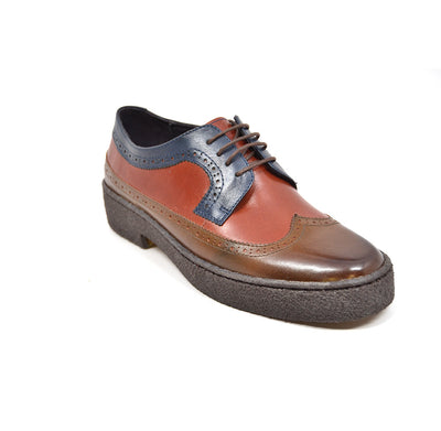 British Walkers Playboy Wingtip Men's Three Tone Low Cut Multi Color Shoes view 1