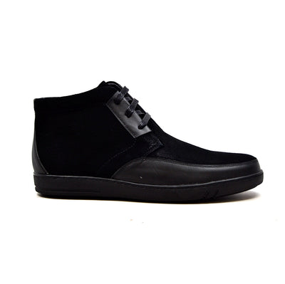 British Walkers Birmingham Men's Black Leather and Suede Lace Up Shoes view 11