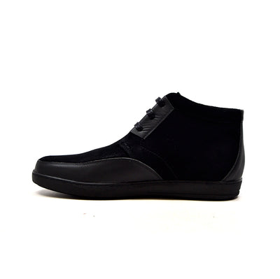 British Walkers Birmingham Men's Black Leather and Suede Lace Up Shoes view 13