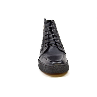 British Walkers Extreme Men's Black Quilted Leather High Top Shoes view 3