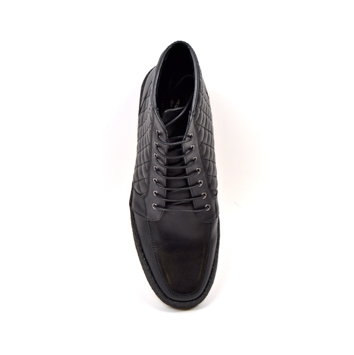 British Walkers Extreme Men's Black Quilted Leather High Top Shoes view 7