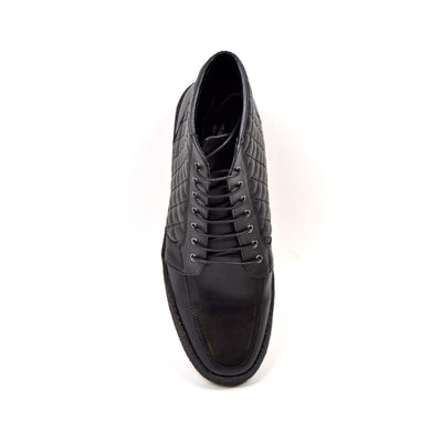 British Walkers Extreme Men's Black Quilted Leather High Top Shoes view 7