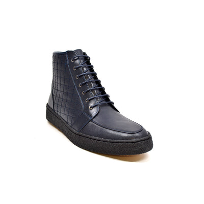 British Walkers Extreme Men's Black Quilted Leather High Top Shoes view 10