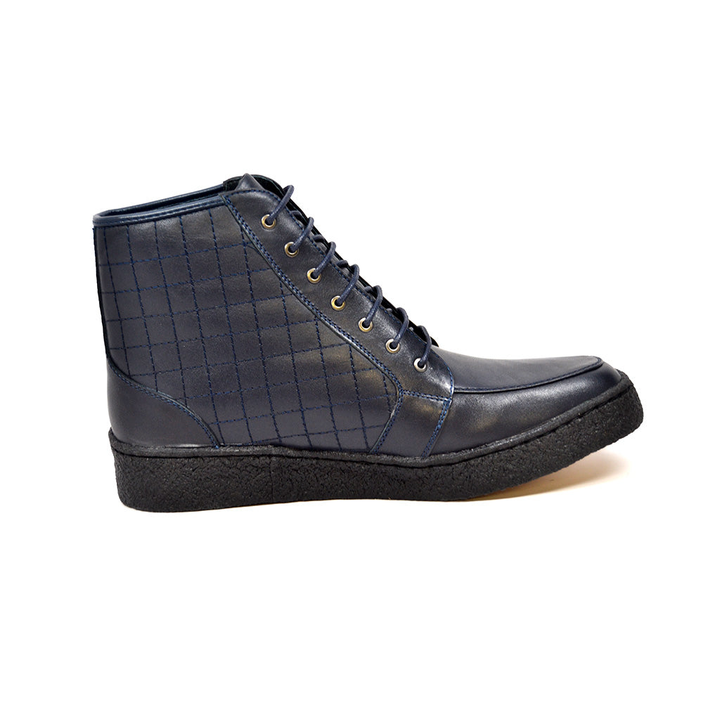 British Walkers Extreme Men's Black Quilted Leather High Top Shoes view 13