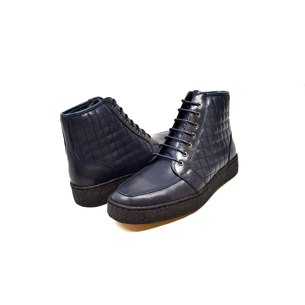 British Walkers Extreme Men's Black Quilted Leather High Top Shoes view 9