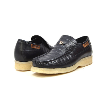 British Walkers Brick Men's Brown Premium Imported Leather Slip On Shoes view 1
